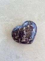 Load image into Gallery viewer, Lepidolite Polished Heart 105g | 00001
