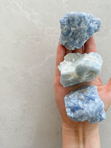 Blue Calcite Chunks | Medium