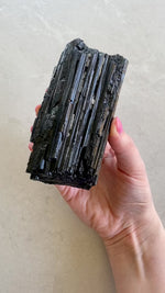 Load and play video in Gallery viewer, Black Tourmaline Raw 385g | 00004
