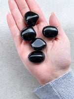 Load image into Gallery viewer, Black Obsidian Tumble Stone

