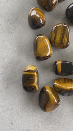 Load and play video in Gallery viewer, Tigers Eye Tumble Stone
