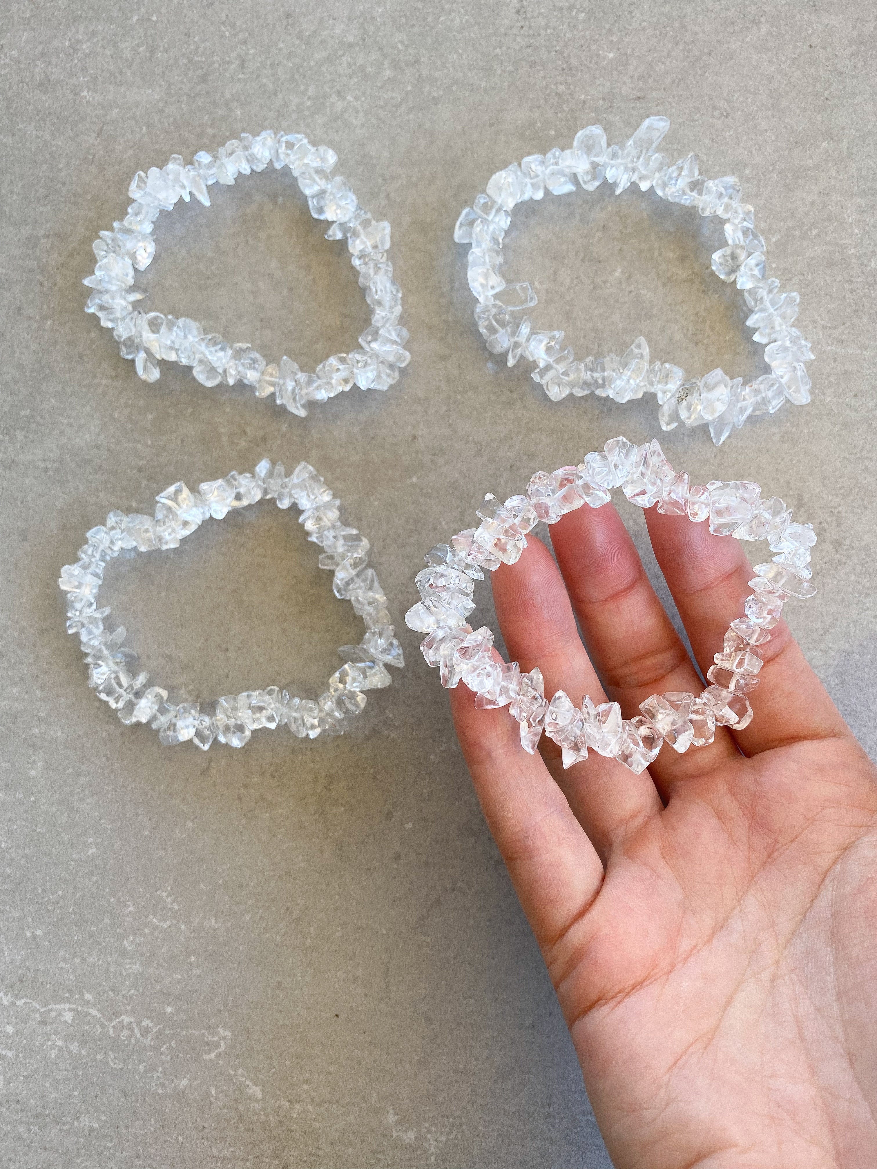 Crystal Chip Bracelet | Clear Quartz
