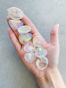 Opal Aura Quartz Tumble Stone