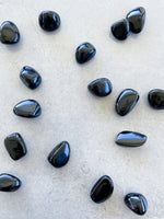 Load image into Gallery viewer, Black Obsidian Tumble Stone | L
