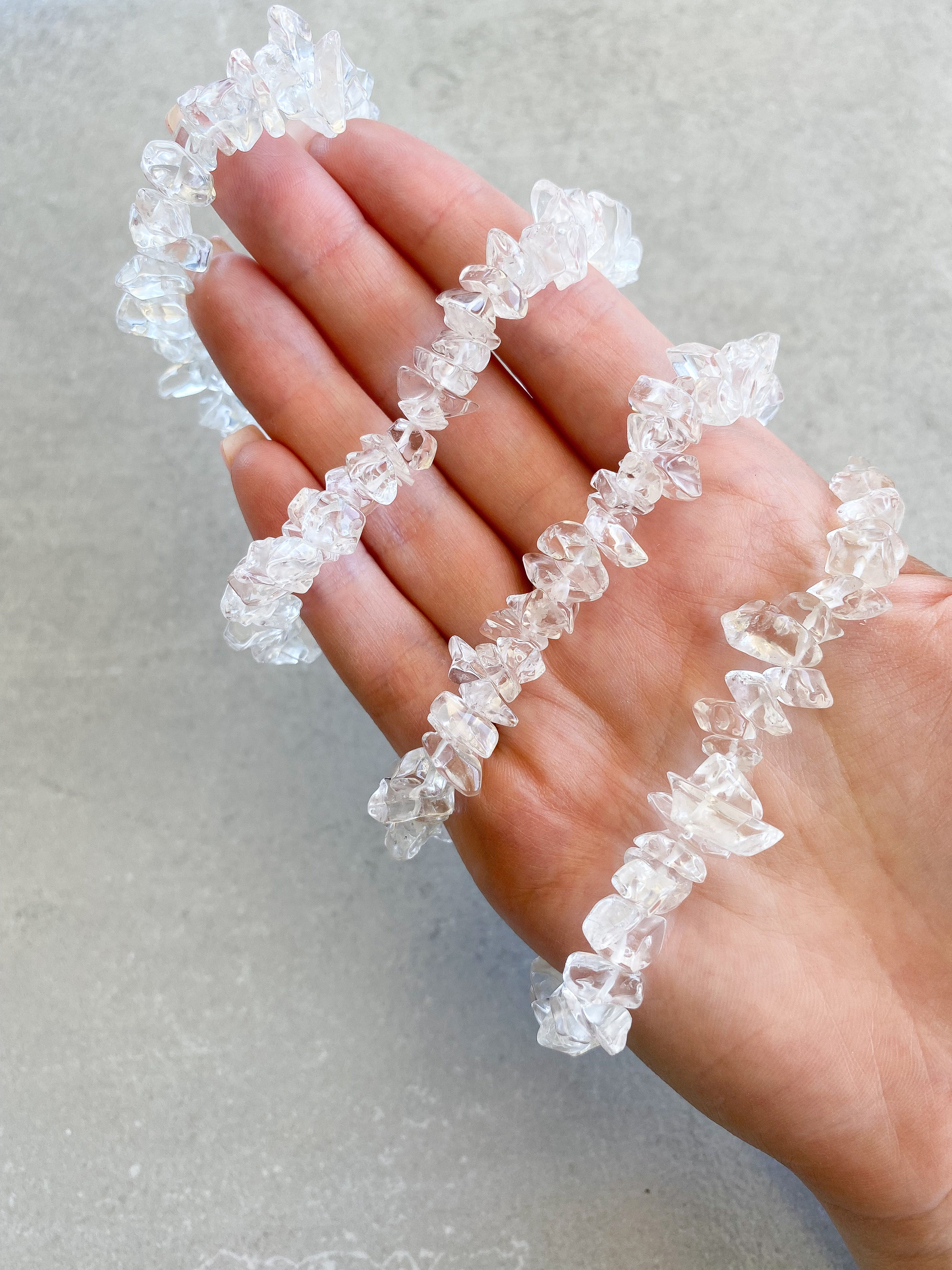 Crystal Chip Bracelet | Clear Quartz