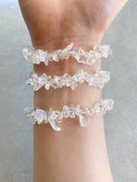 Load image into Gallery viewer, Crystal Chip Bracelet | Clear Quartz
