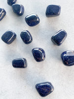 Load image into Gallery viewer, Blue Goldstone Tumble Stone
