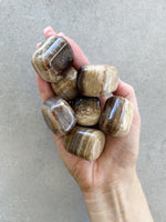 Load image into Gallery viewer, Chocolate Calcite Tumble Stone | L
