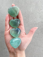 Load image into Gallery viewer, Green Fluorite Heart | Small
